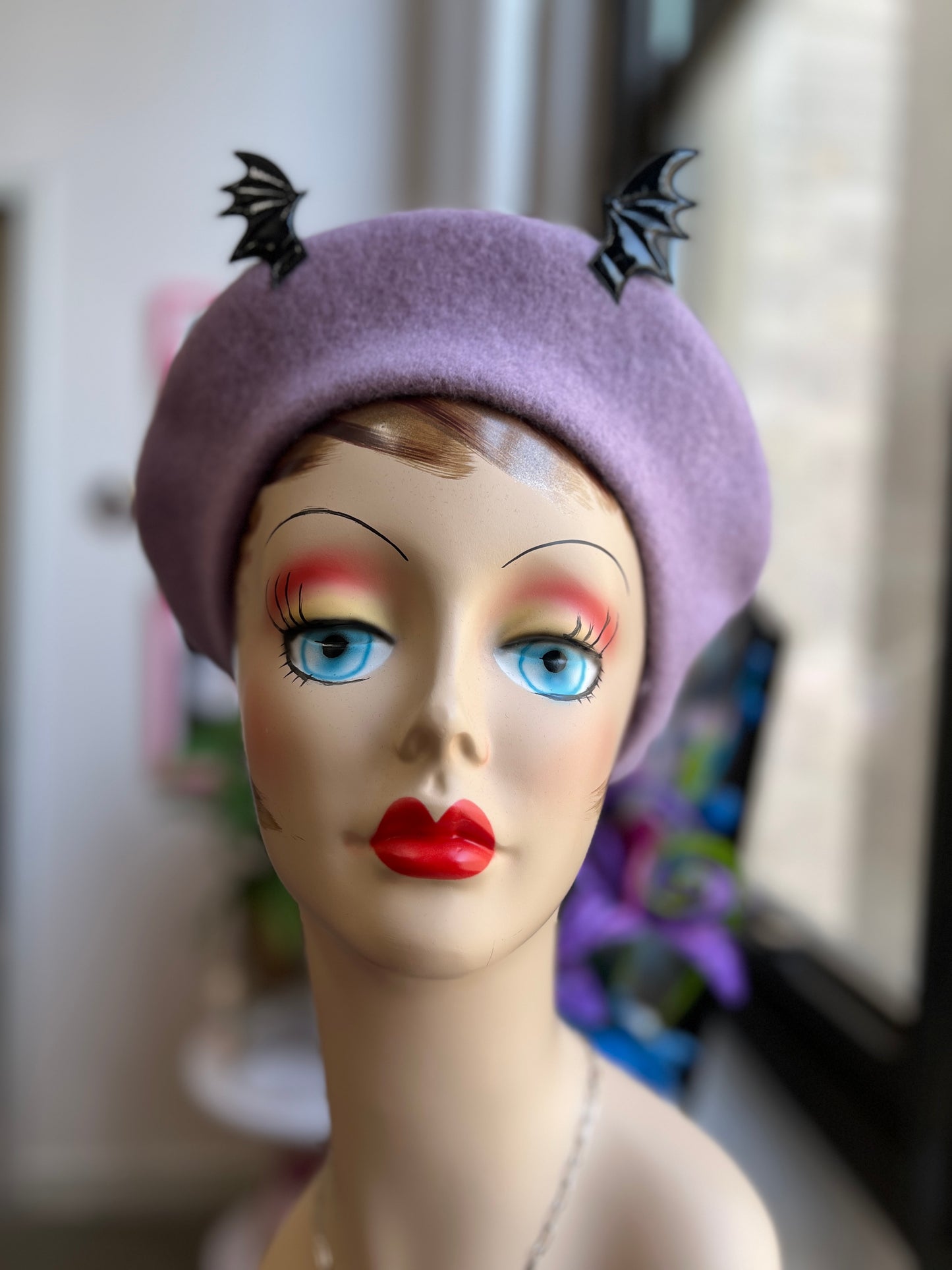 Batty Beret in Lavender from Blessed By Lilith