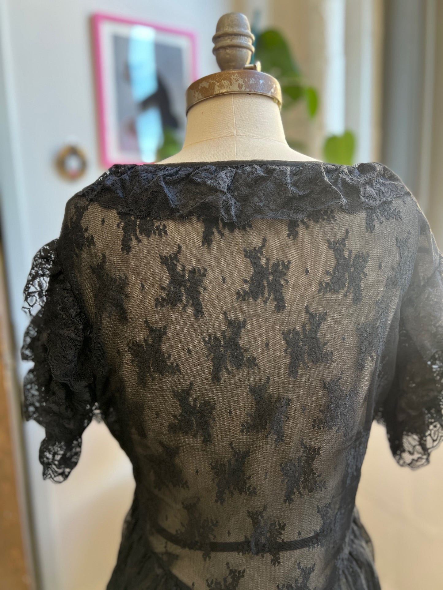 *PRE ORDER* Mourning Glory Black Lace Overdress
