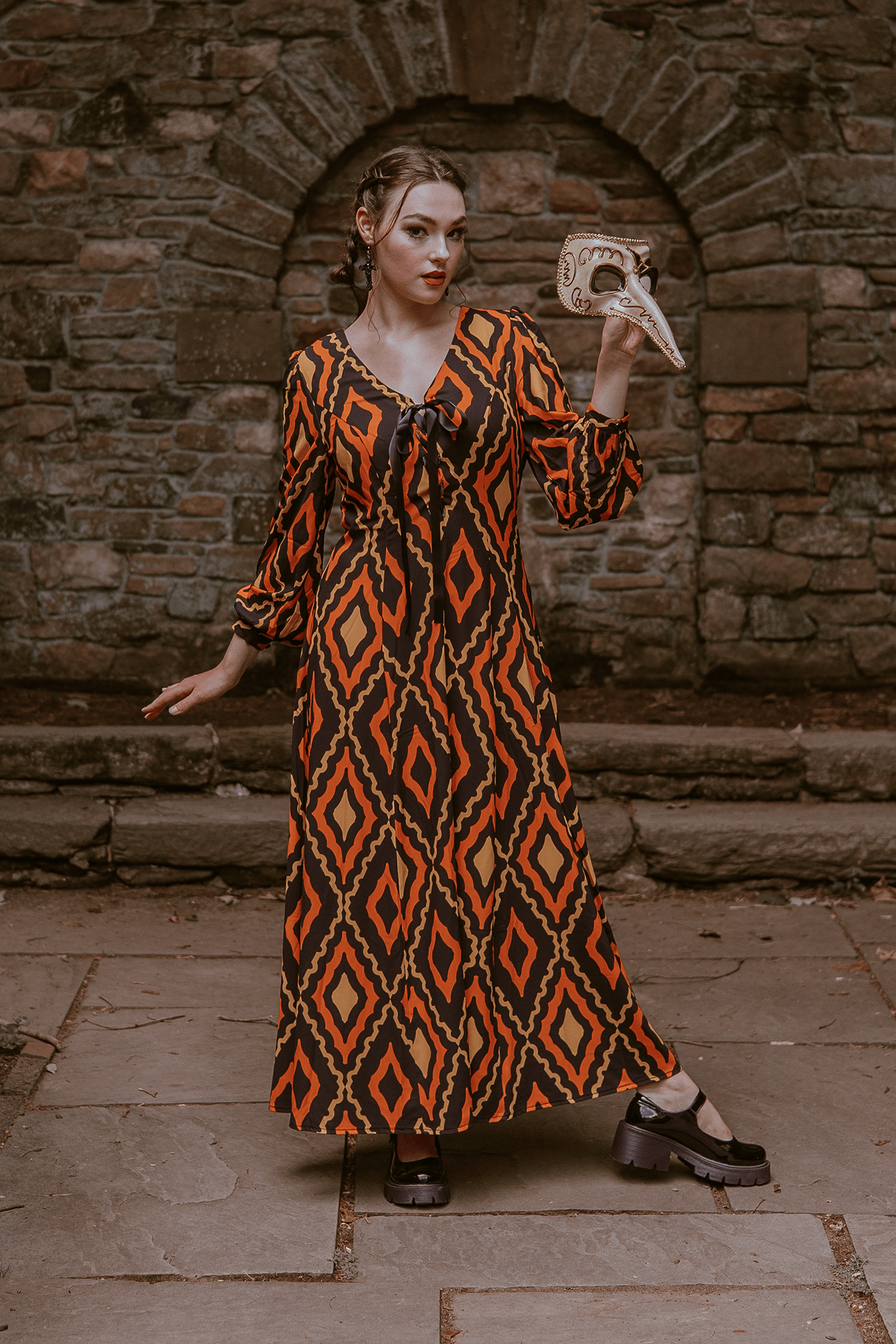 Penny Maxi Dress in Haunted Hotel Print