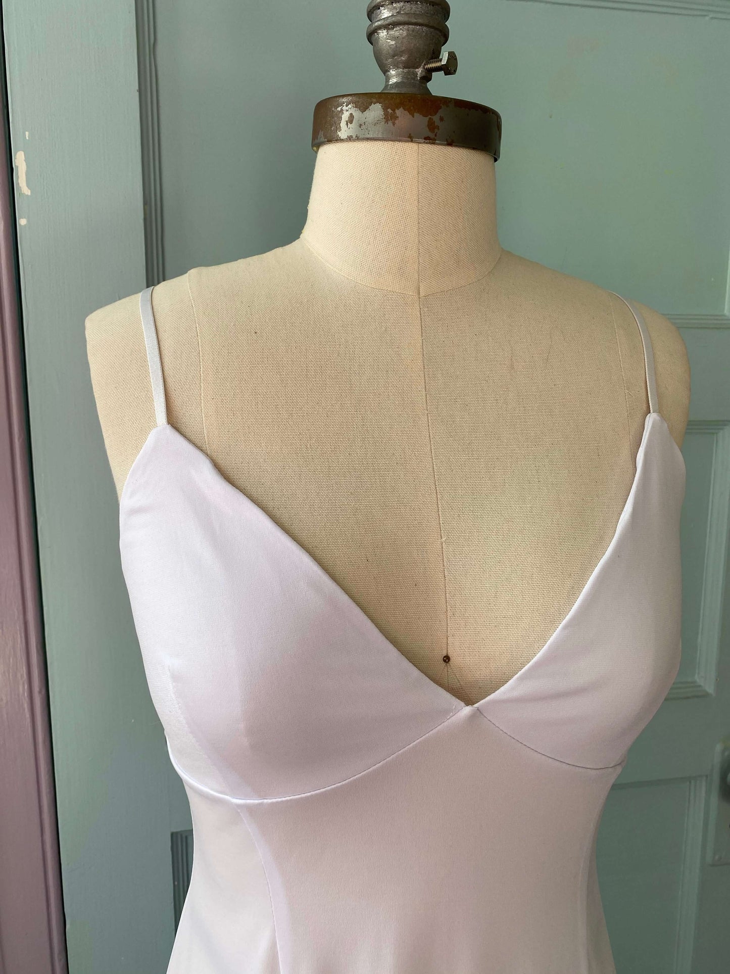 white lydia slip
