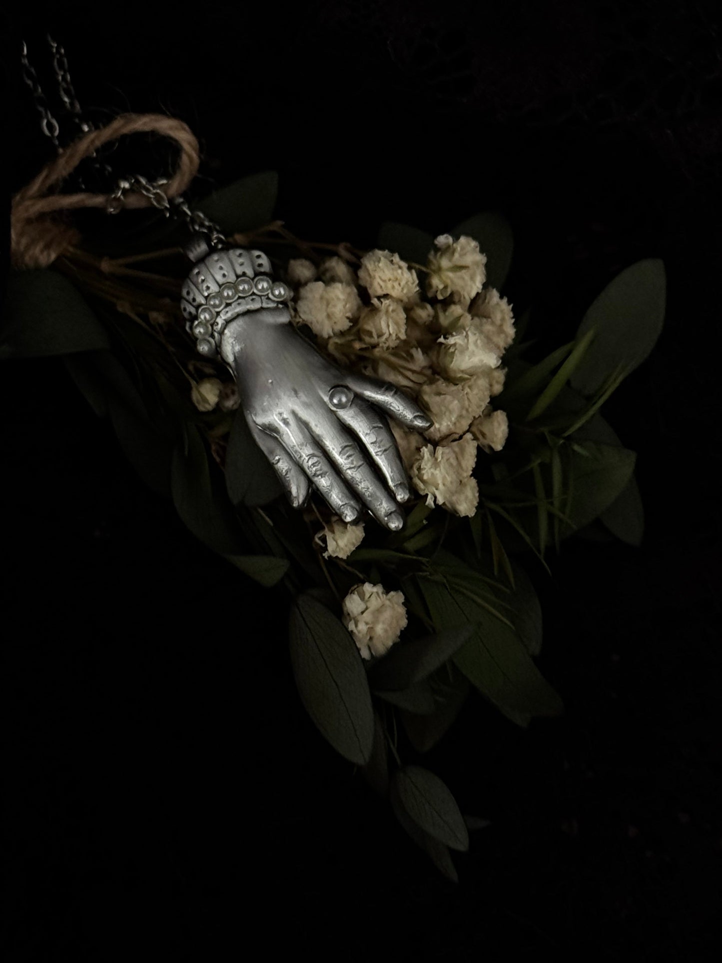 Victorian Hand necklace by Seance