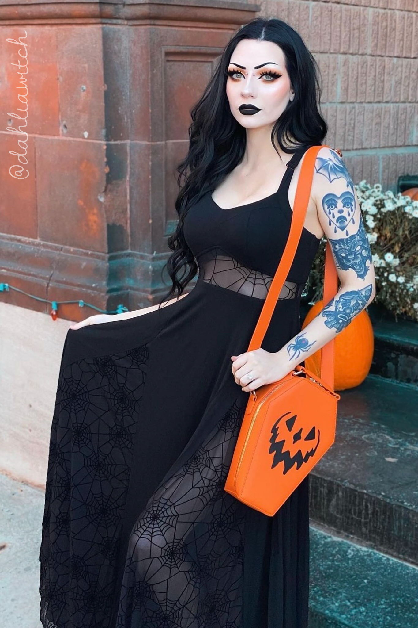 Arachnophobia Maxi Dress Pre-Sale by Weasel Wear