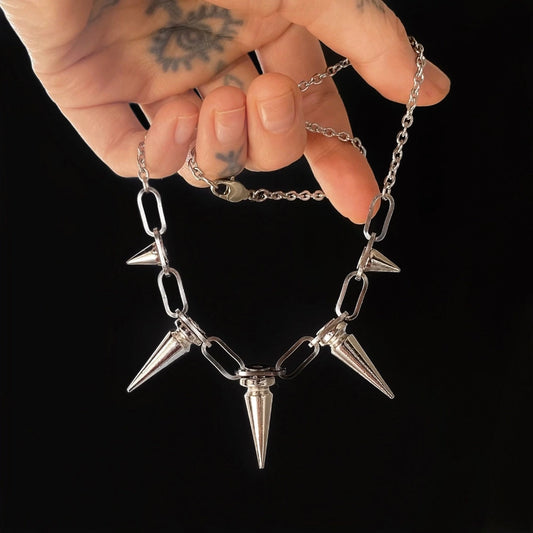 Spikey Necklace by While Odin Sleeps