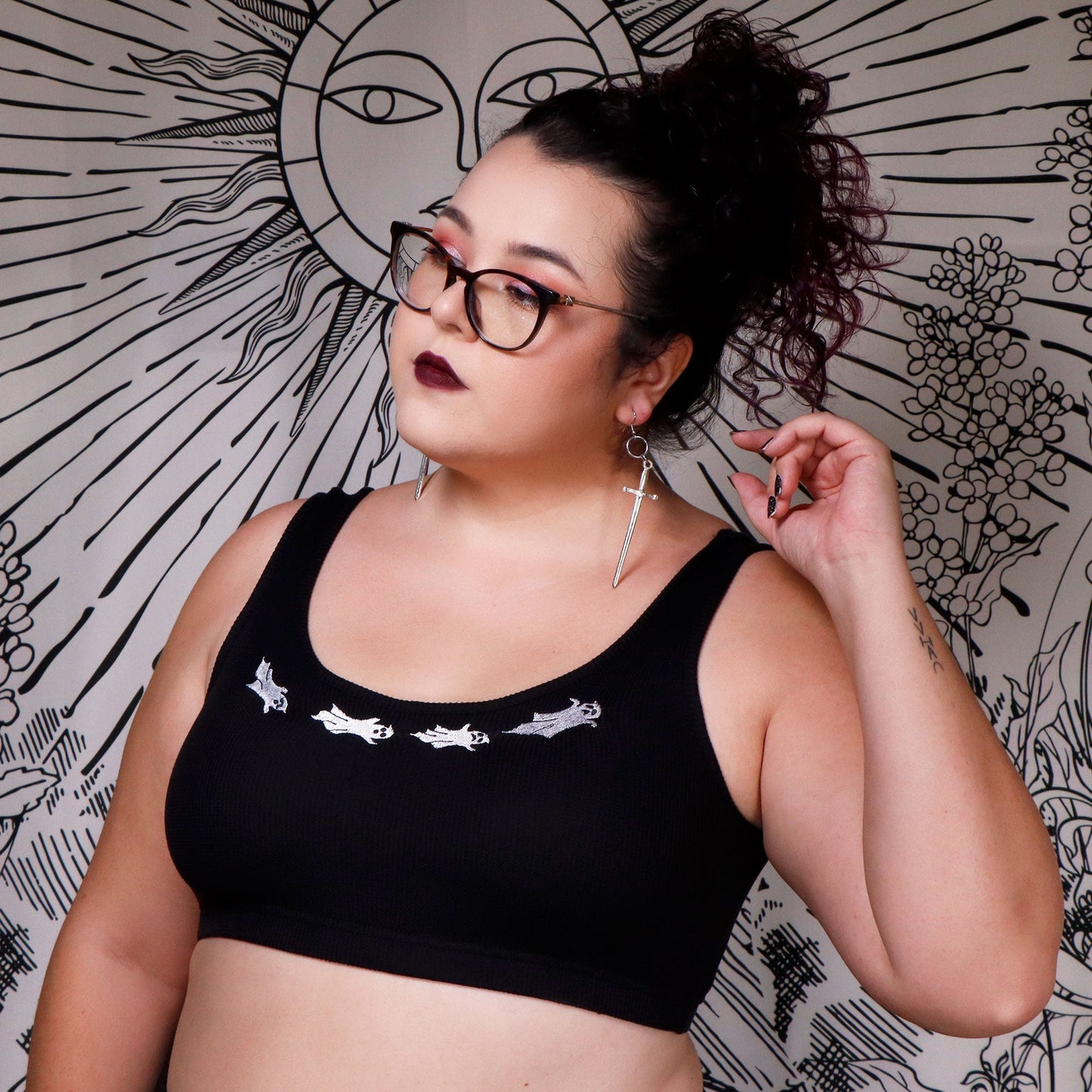 HOWLING GHOST - Thermal Bra Top by Black Thorn LA