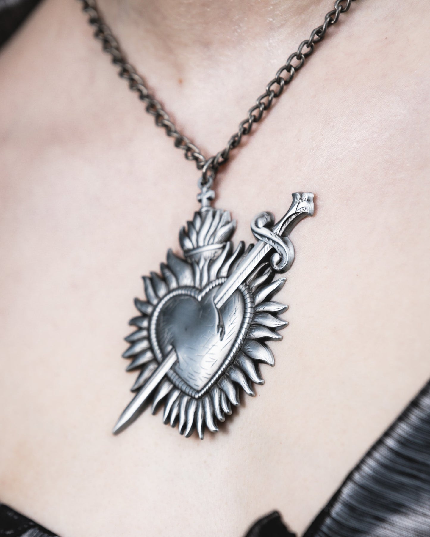 Sacred Heart Necklace by The Pretty Cult