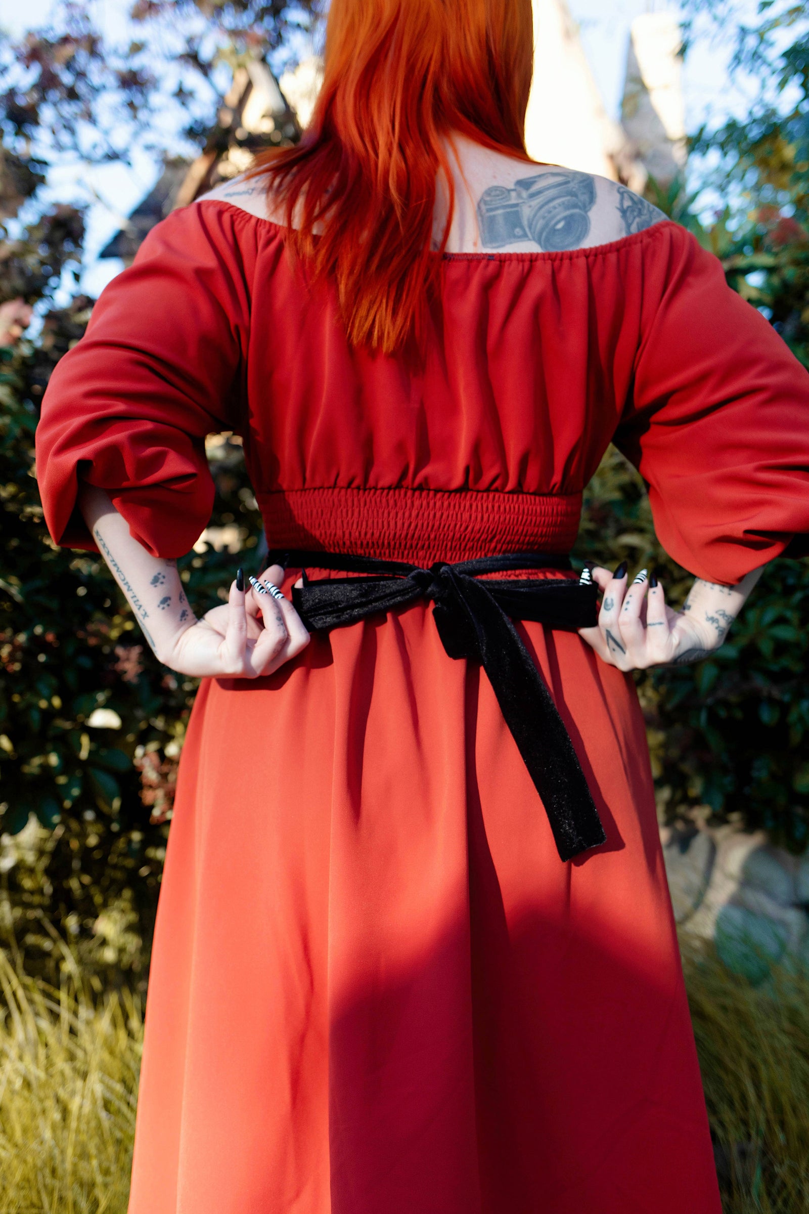 Eva Dress Pumpkin - Vintage Style Dress