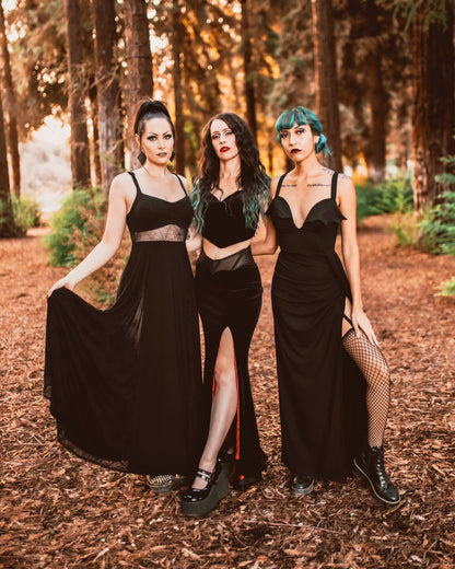 Arachnophobia Maxi Dress Pre-Sale by Weasel Wear