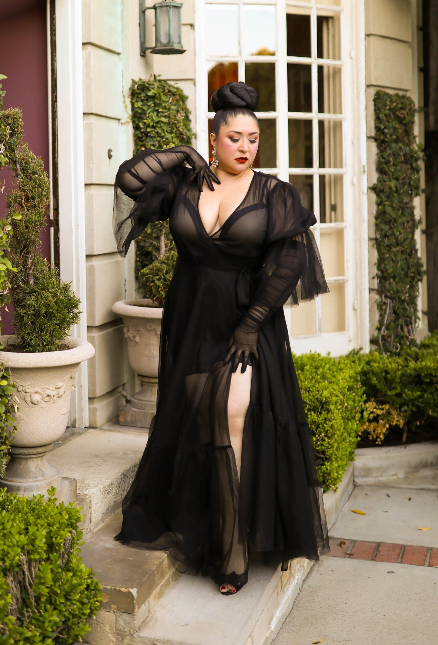 Timeless Temptress Tulle Robe Dress by Elle Rebel