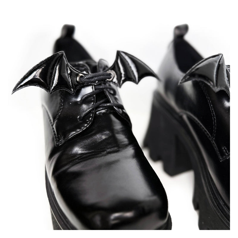 Skate & Shoe Bat Wing Lace Charms: Black by Espi Lane