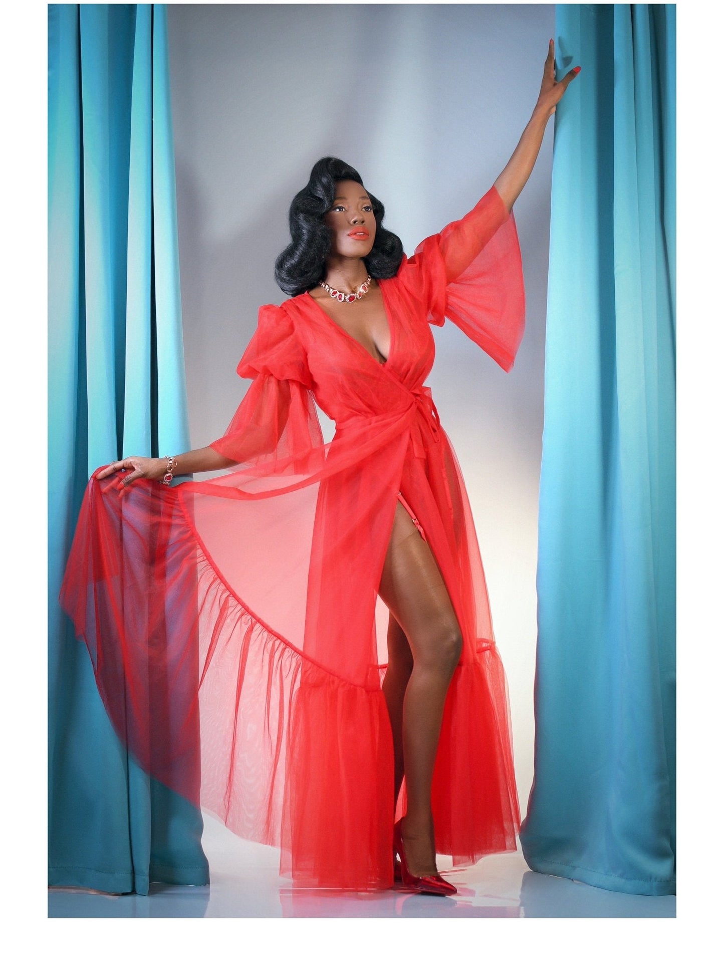 Timeless Temptress Tulle Robe Dress by Elle Rebel