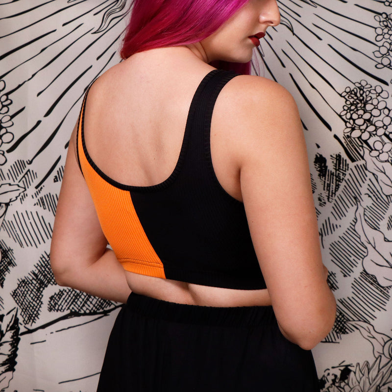 HAPPY JACK - Split Bra Top by Black Thorn LA