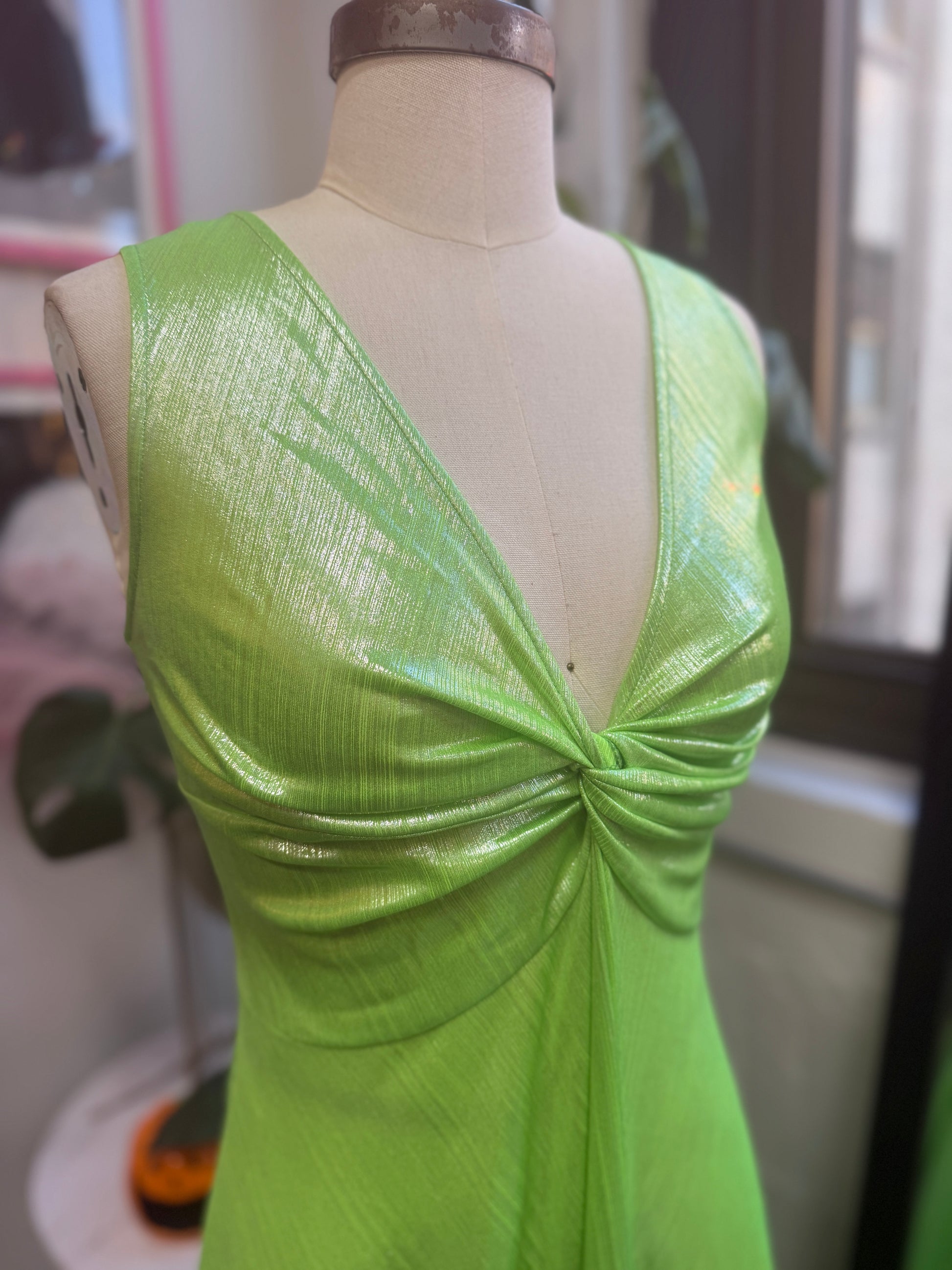 Siren Dress in Slime Queen Green XL