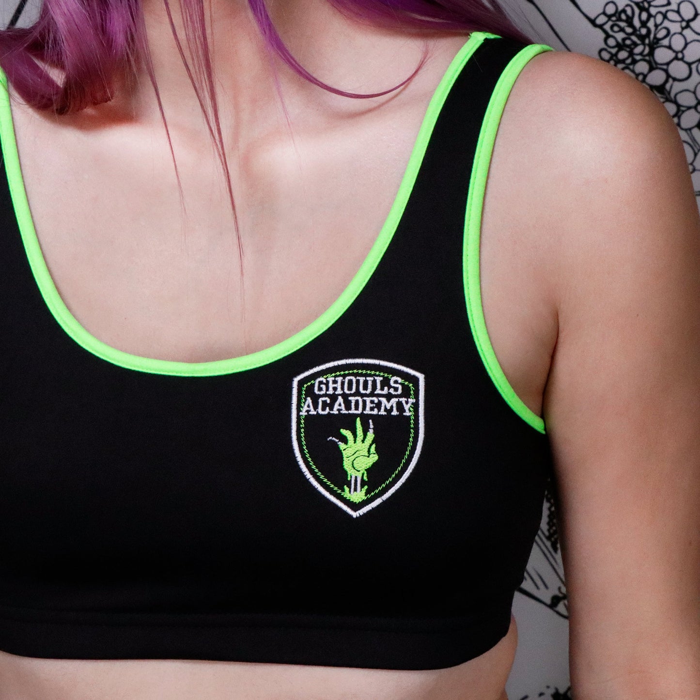 GHOUL'S ACADEMY - Cozy Bra Top by Black Thorn LA