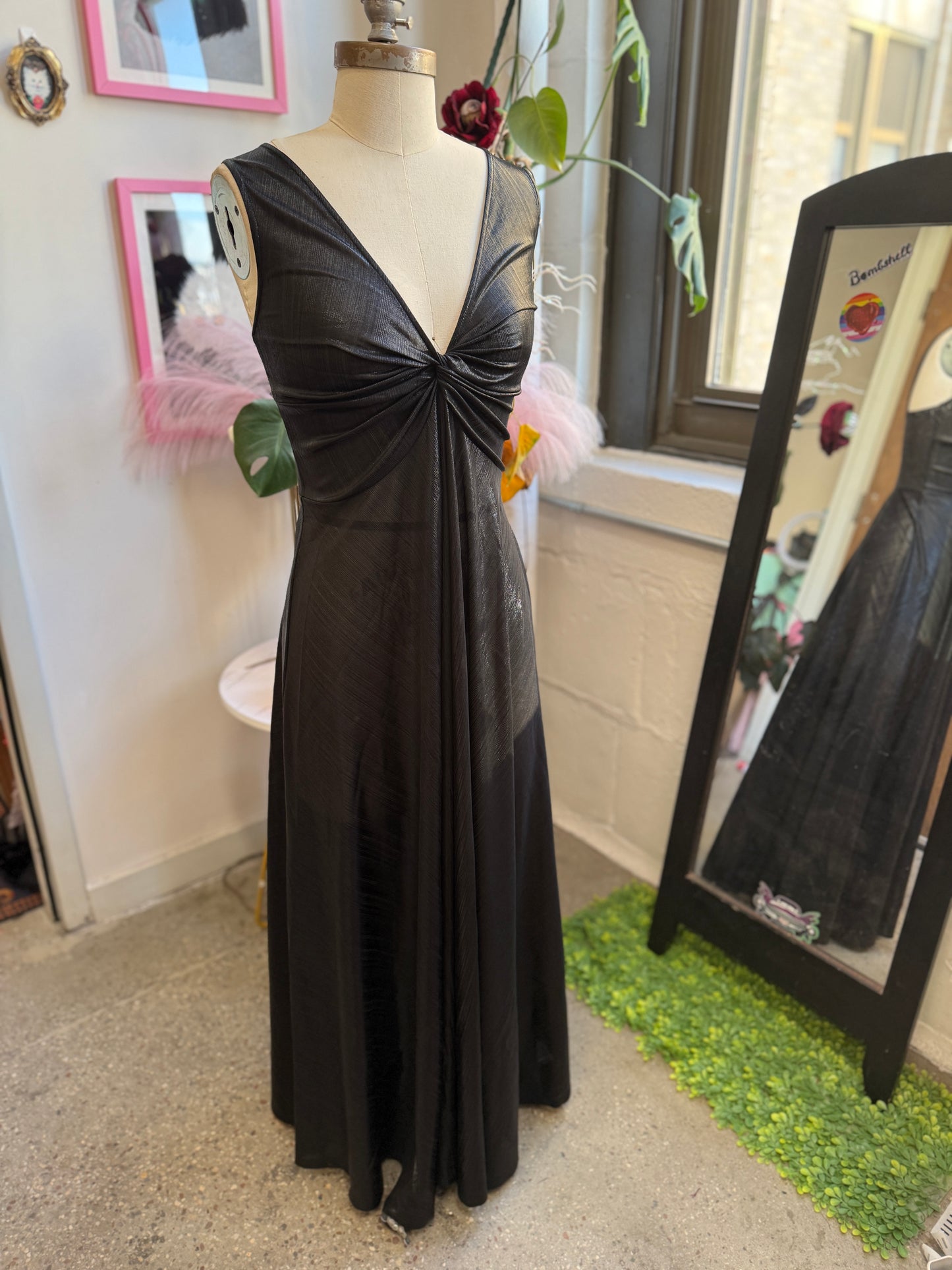 Siren Dress in Black Ink