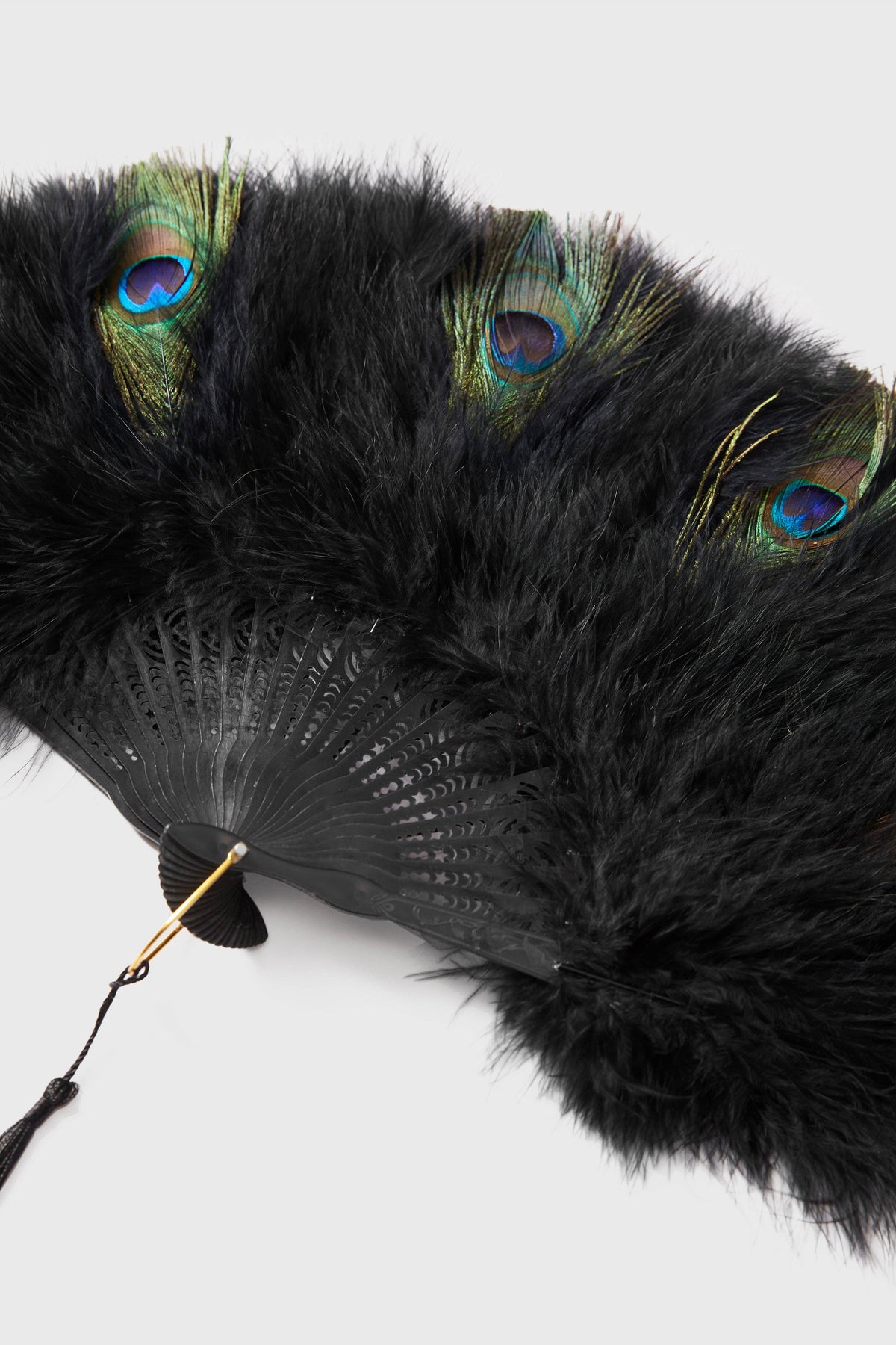 Handheld Marabou Feather Vintage Fan