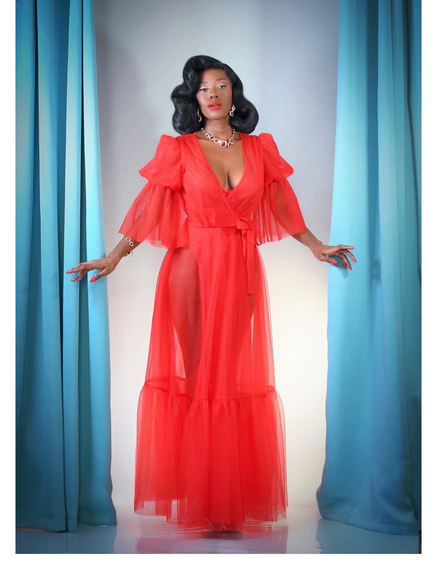 Timeless Temptress Tulle Robe Dress by Elle Rebel