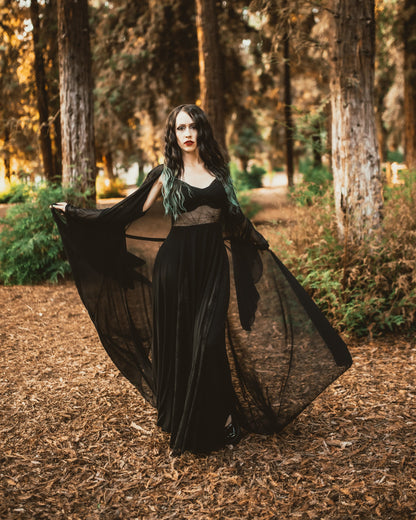 Arachnophobia Maxi Dress Pre-Sale by Weasel Wear