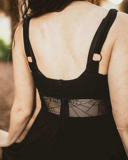 Arachnophobia Maxi Dress Pre-Sale by Weasel Wear