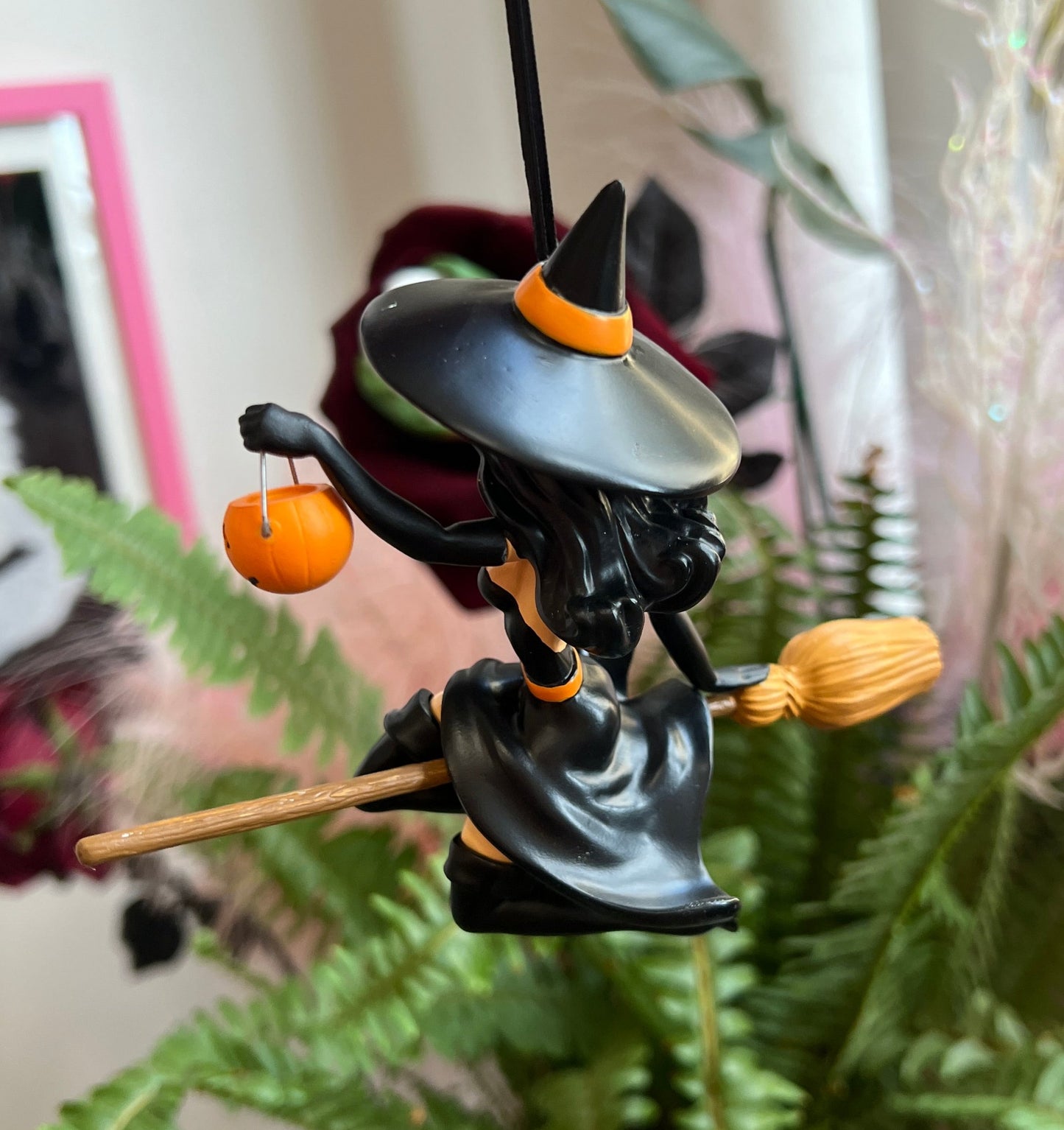 Bettie Page Witch Ornament - Midnight Ride by Retro a Go Go