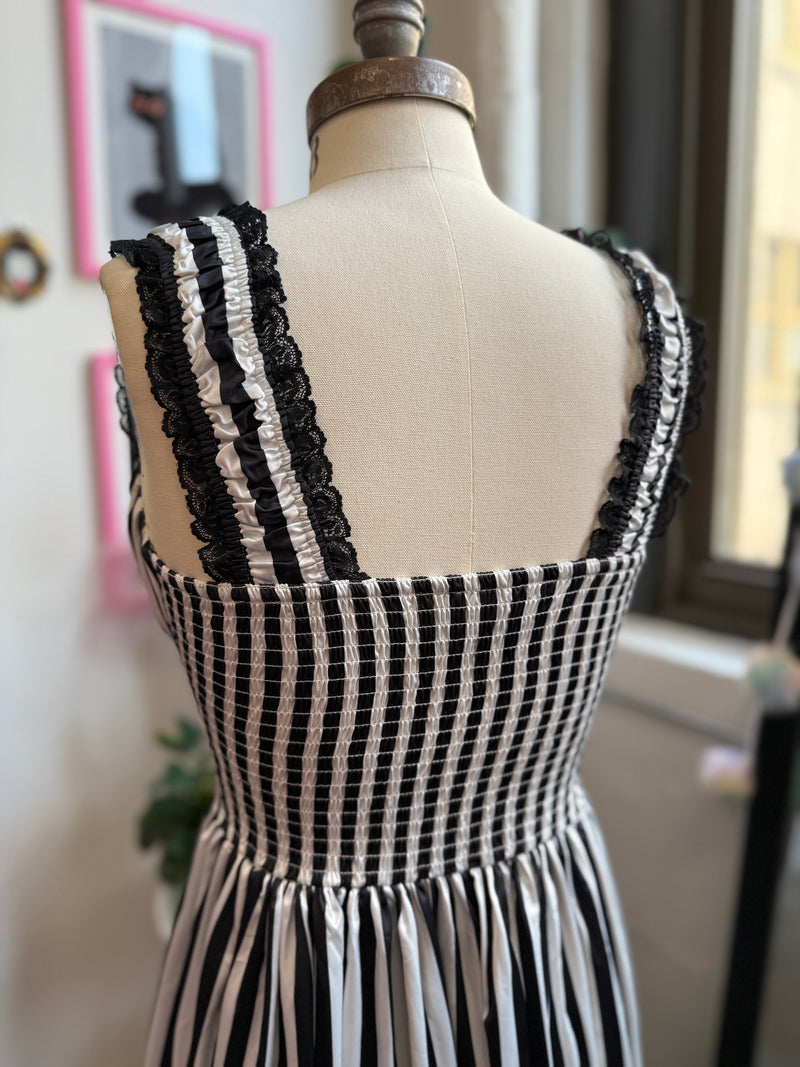 Cosette Maxi Dress in Sleepy Hollow Stripe