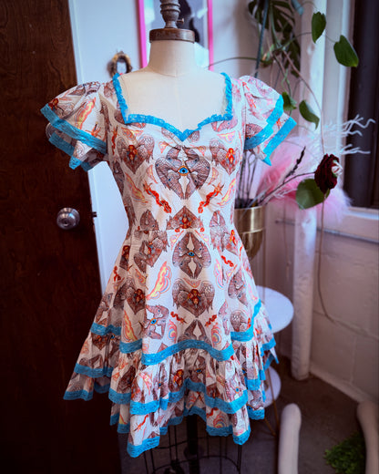 Adelaide Mini Swing Dress in Heavenly Bodies