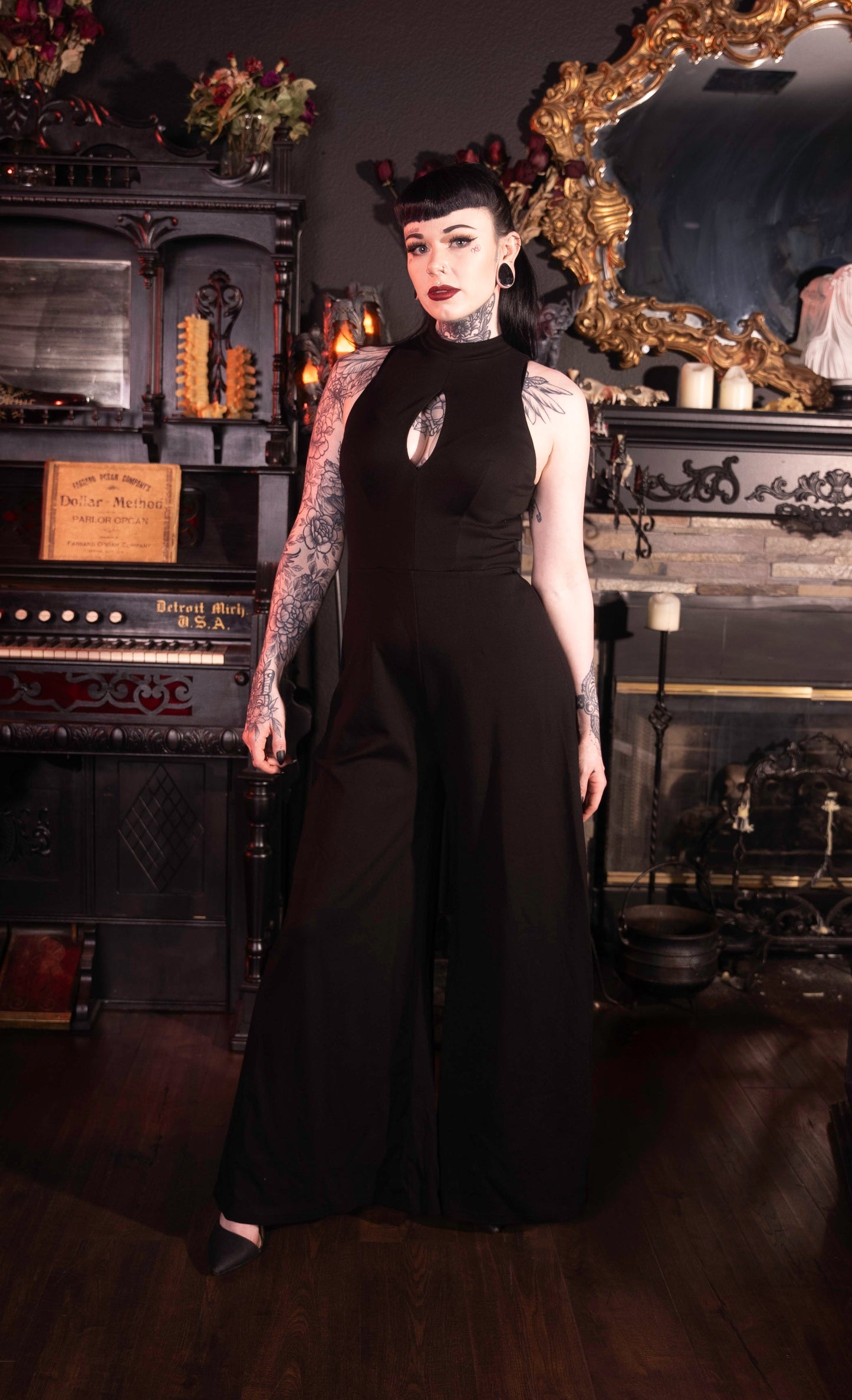 Spellbound Keyhole Jumpsuit by Elle Rebel