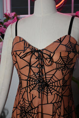 Willow Spiderweb Maxi Dress and Bolero in Vintage Peach