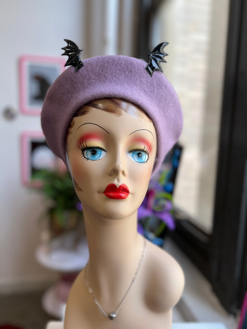 Batty Beret in Lavender from Blessed By Lilith