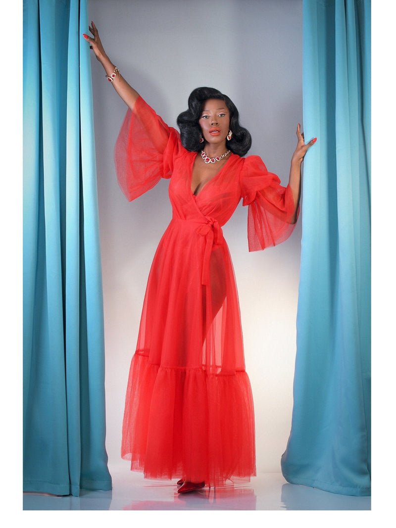 Timeless Temptress Tulle Robe Dress by Elle Rebel