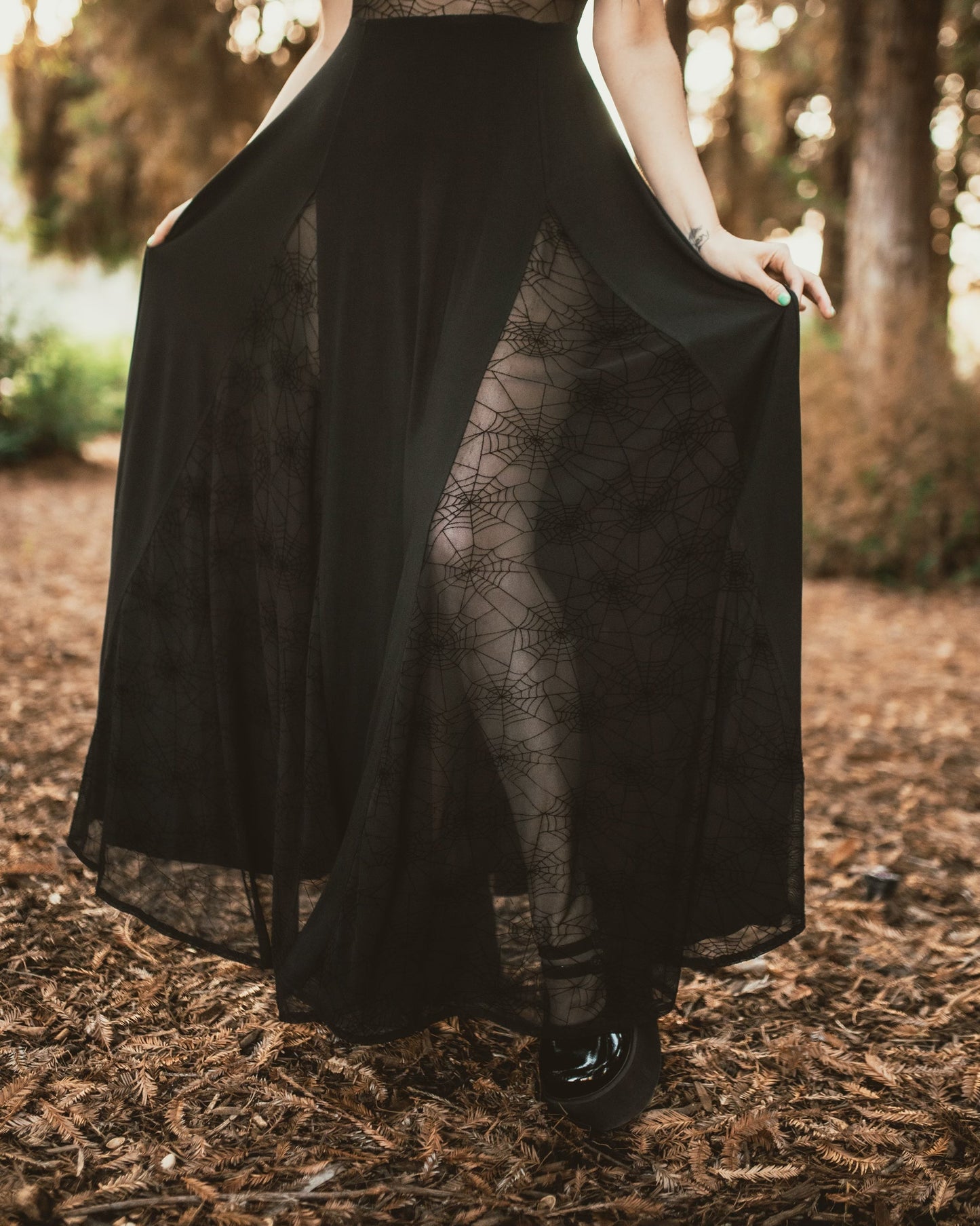 Arachnophobia Maxi Dress Pre-Sale by Weasel Wear