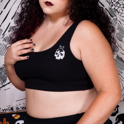 9 LIVES - Rib Bra Top by Black Thorn LA