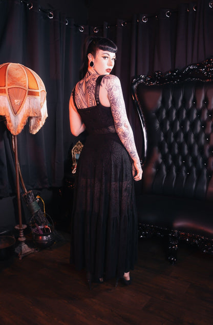 Spider's Silk Maxi Dress by Elle Rebel