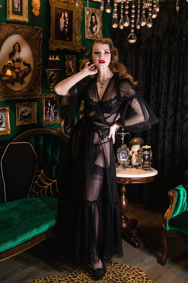 Timeless Temptress Tulle Robe Dress By Elle Rebel