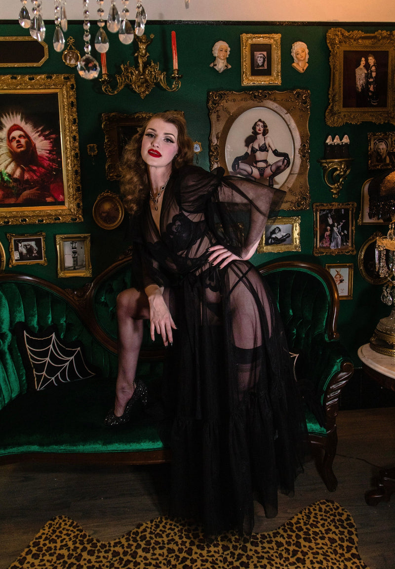 Timeless Temptress Tulle Robe Dress By Elle Rebel