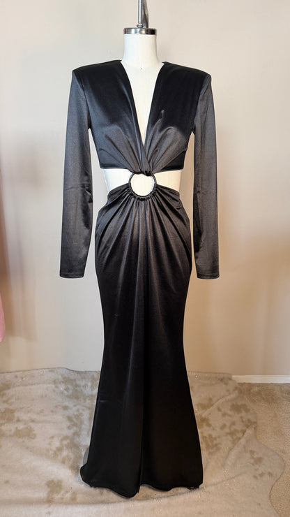 Smoke and Satin Dress by Elle Rebel