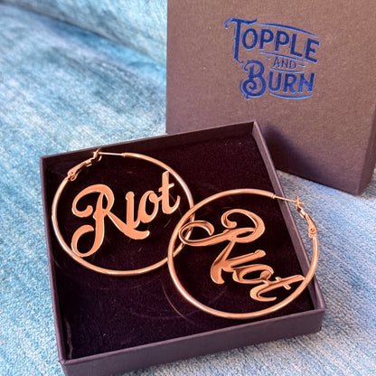 Riot Hoops by Topple and Burn