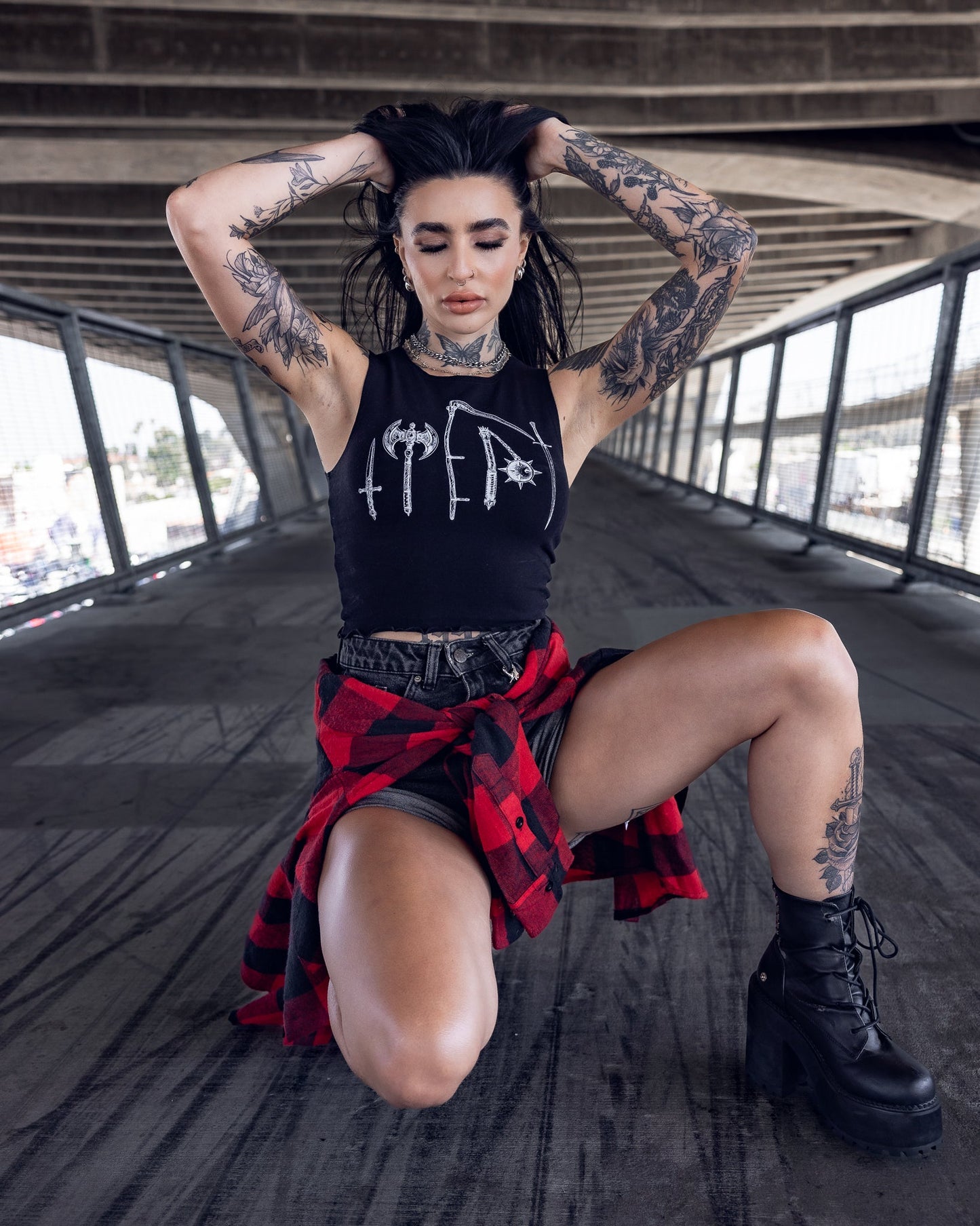 Van Helsing Crop Top by The Pretty Cult