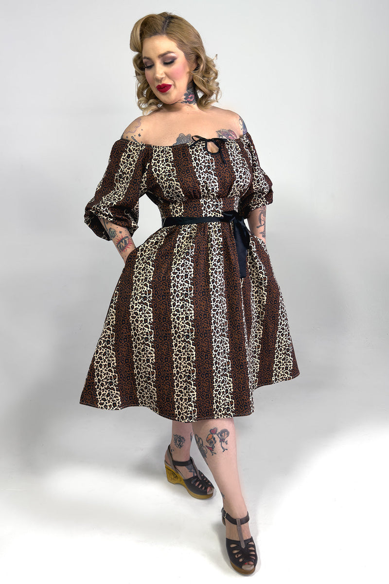 Eva Dress Leopard Print by The Oblong Box Shop