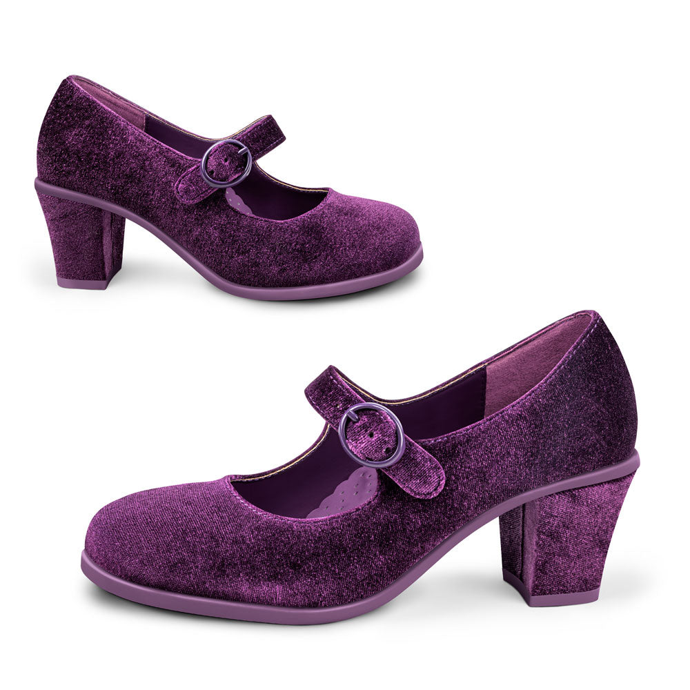 Chocolaticas® Mid Heels Plum Elixir Women's Mary Jane Pump