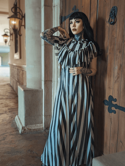 *PRE ORDER* Mina Dress in Striped Mesh XS *PRE ORDER* Mina Dress in Striped Mesh XS