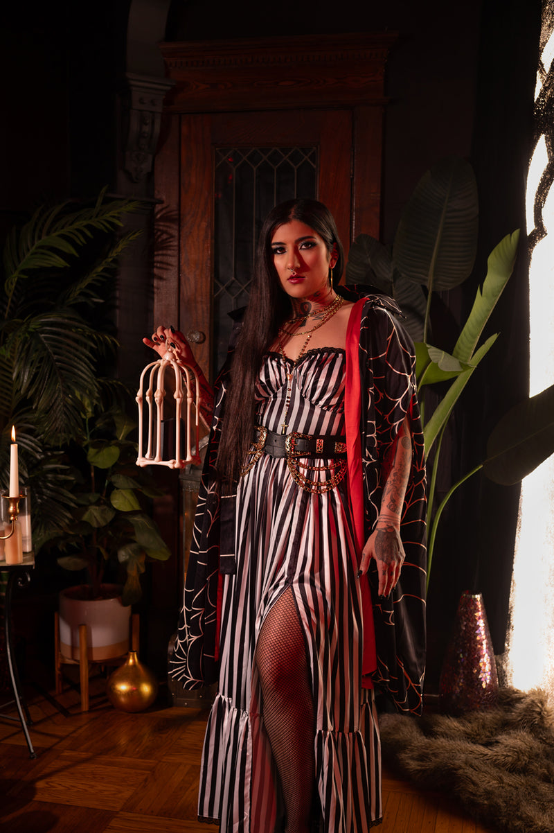 Cosette Maxi Dress in Sleepy Hollow Stripe