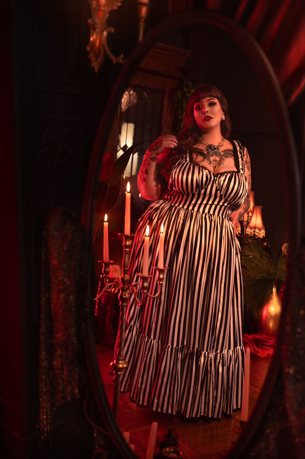 Cosette Maxi Dress in Sleepy Hollow Stripe