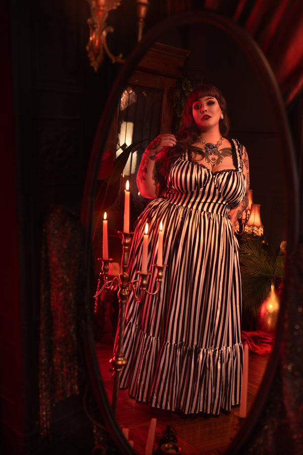 Cosette Maxi Dress in Sleepy Hollow Stripe