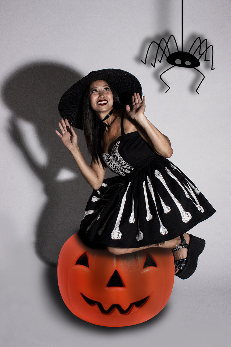 Skelly Prudence Dress Vintage Halloween Style - Main Image