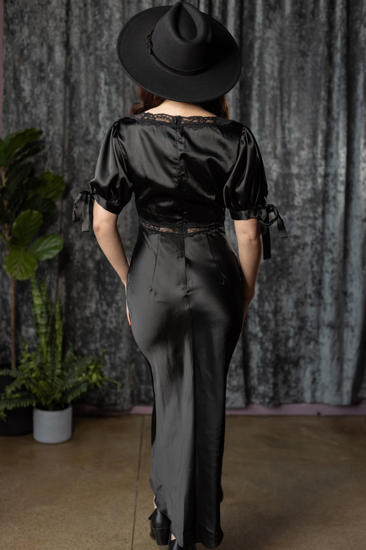 JULIET - 30s inspired satin slip dress - by Witchwood Bags