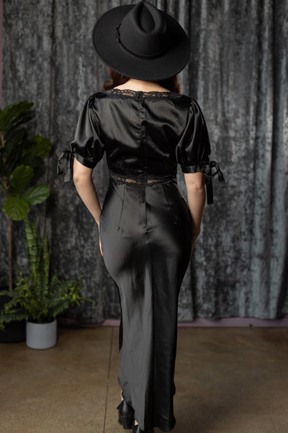 JULIET - 30s inspired satin slip dress - by Witchwood Bags