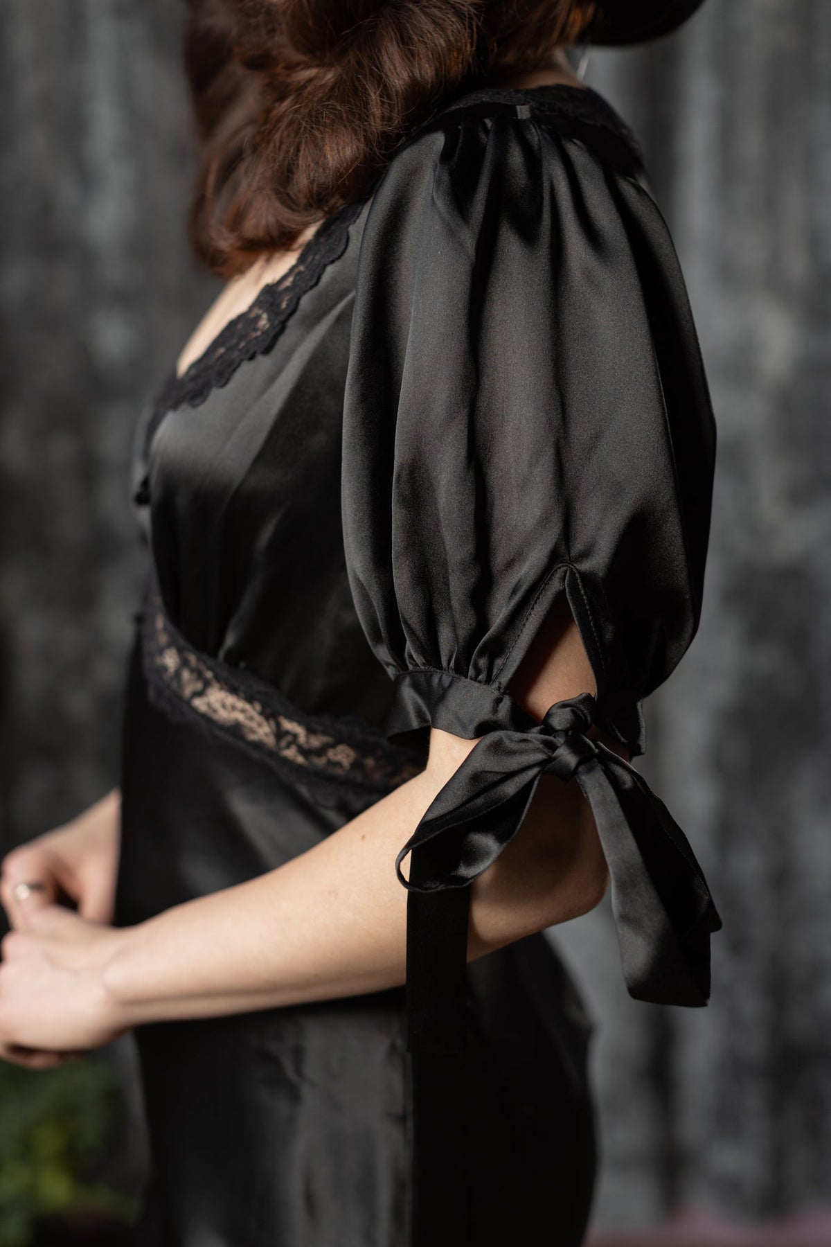 JULIET - 30s inspired satin slip dress - by Witchwood Bags
