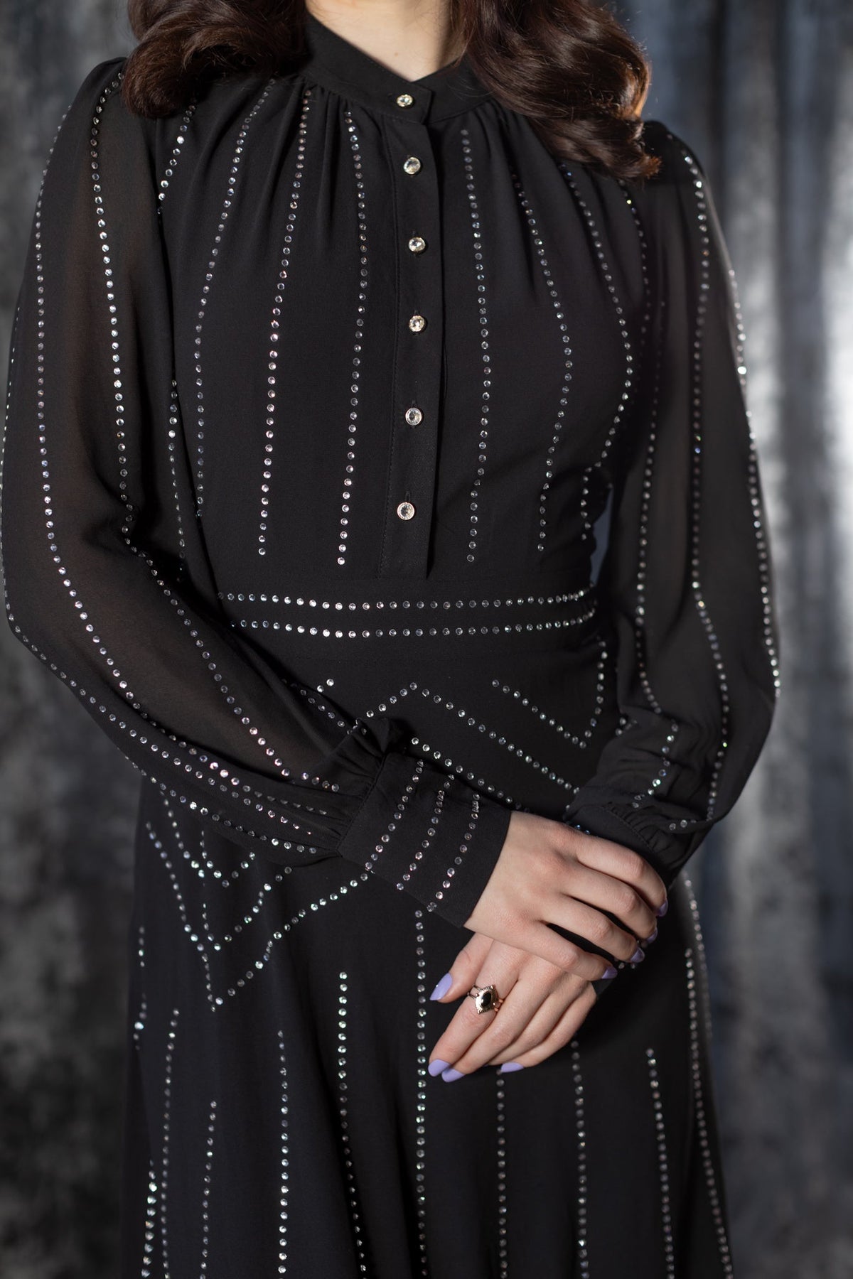 Millicent - Gothic Old Hollywood Glam Dress - by Witchwood Bags