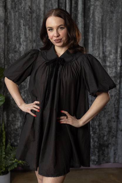 SYBIL - Linen mini tent dress - by Witchwood Bags