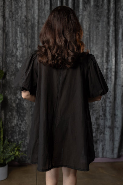 SYBIL - Linen mini tent dress - by Witchwood Bags